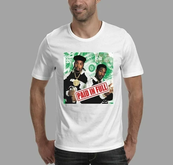 

NEW ERIC B. &amp RAKIM - PAID IN FULL SHORT SLEEVE WHITE USA SIZE T-SHIRT EN2(1)