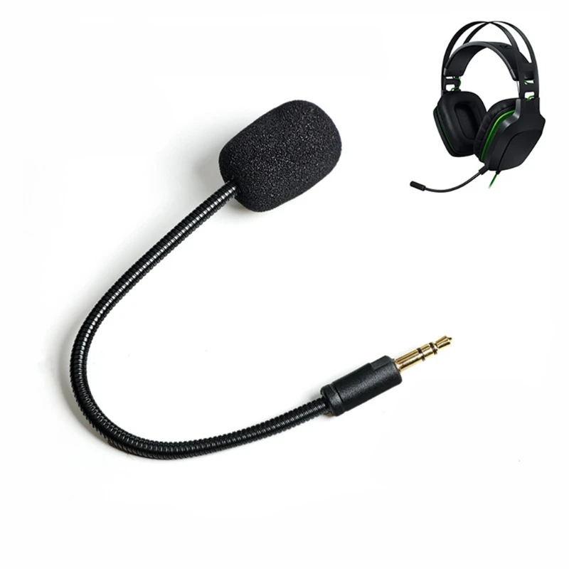 

Replacement Aux 3.5mm Mic Microphone Booms compatible with ~Razer Electra V2 USB 7.1 Surround Sound Gaming Headsets Earphones H