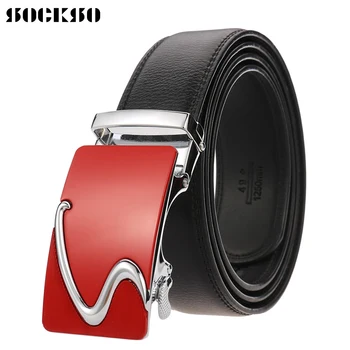 

2020 New Business Lengthened Belts Men Fashion Men casual Automatic Buckle Minimalist Design Leather Belt HJ0382