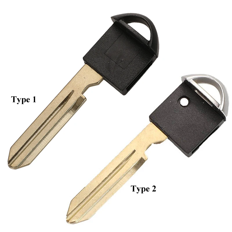 Keyforkess lama per chiave auto inserto di emergenza non tagliata per Nissan Infiniti Alitma Armada Cube EX35 M35 M45 2006-2011 sostituzione - Hb737f8358c9542219afdf9e8ee599959v