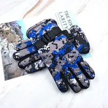 Зимние теплые лыжные перчатки для сноубординга, Детские Зимние варежки, водонепроницаемые дышащие лыжные перчатки