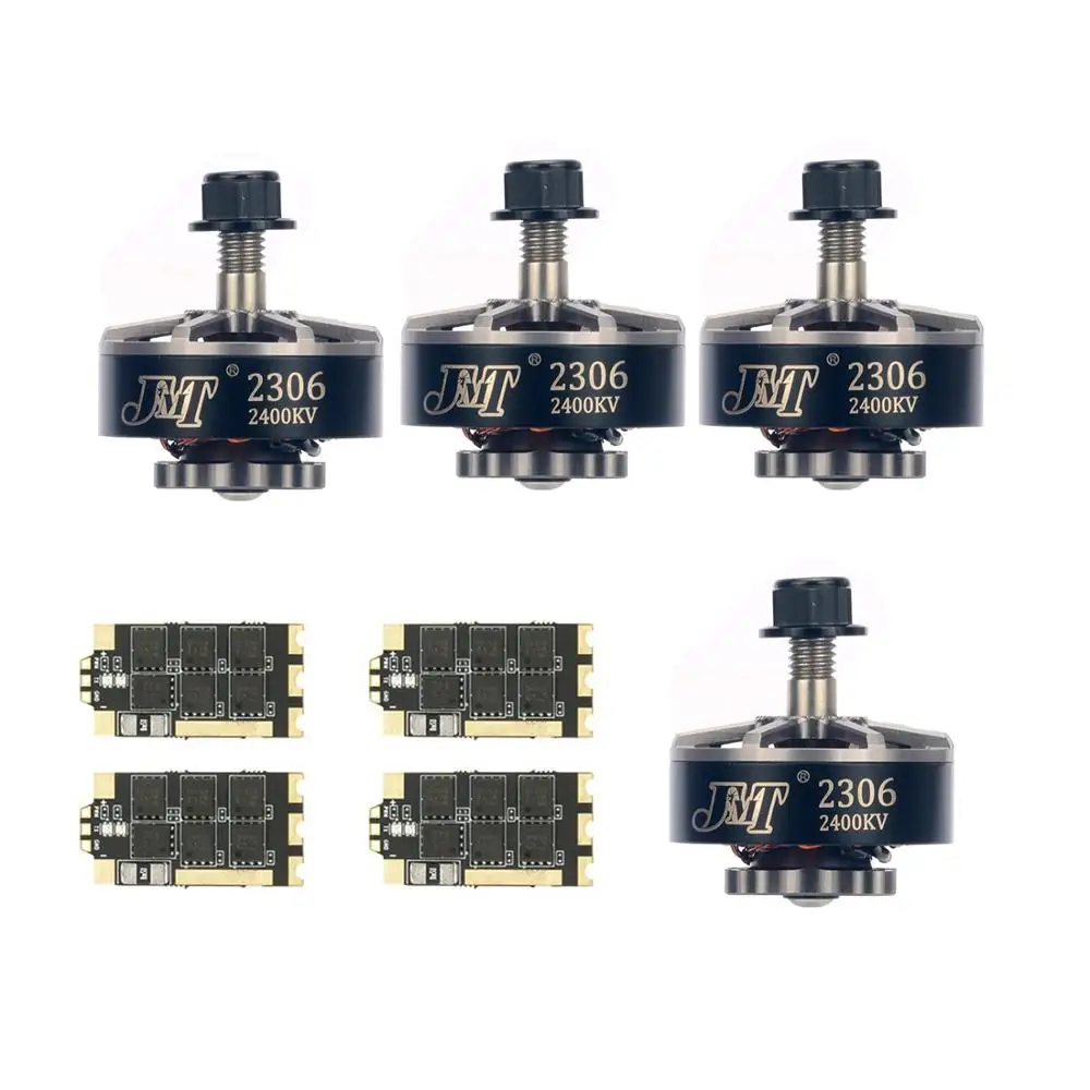 

JMT 4pcs Wraith32 V2.1 BLHeli_32 32bit 35A Brushless ESC Set for DIY FPV Race Drone RC Quadcopter w/ 2306-2400kv 3-4S Motors