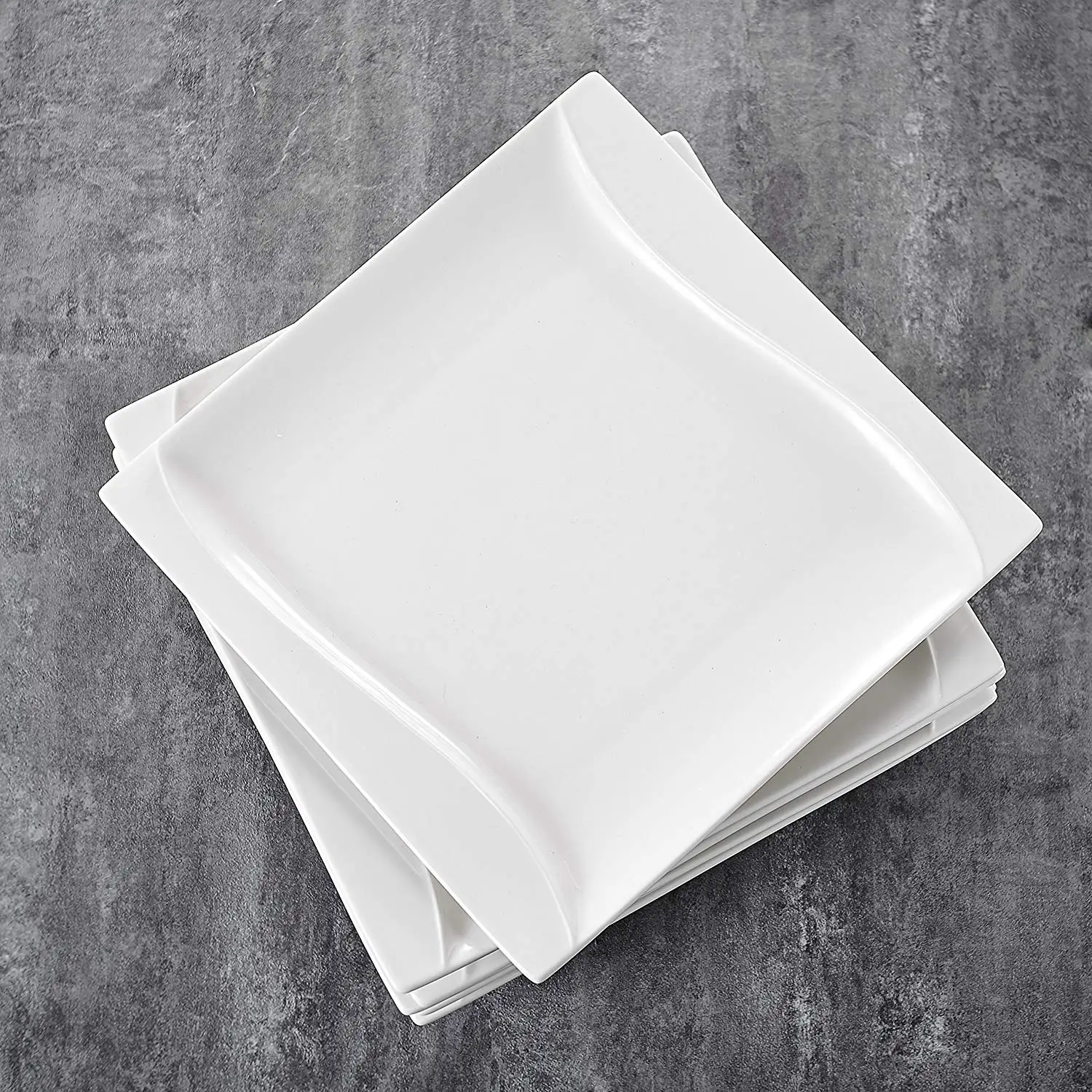 MALACASA Carina 6 Piece 8 25 &quotслоновая кость белый фарфор Китай керамический Крем Белый