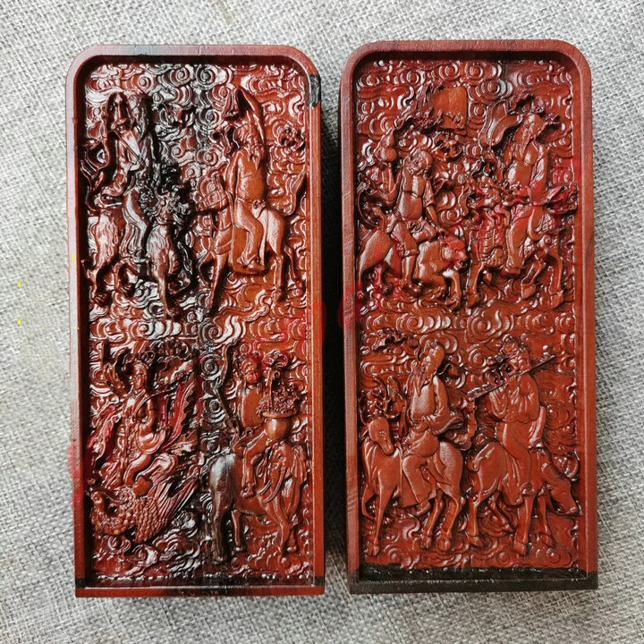 

Жетон Taoist, молния strike jujube wood, рельеф, Восемь Бессмертных, пересекающих море, жетон, волшебное оружие Taoist, handic