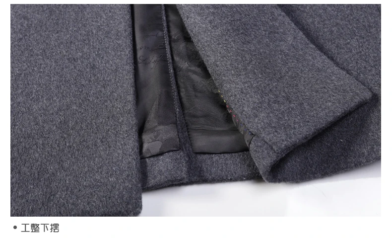 8XL 10XL Winter Woolen Coat Men Leisure Long Sections Woolen Coats Mens Pure Color Casual Fashion Jackets / Casual Men Overcoat