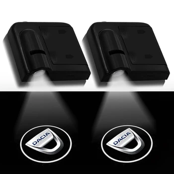 

1pcs Dacia Styling Car Door LED Welcome Badge Light Ghost Shadow Logo Light For Dacia Logan Sandero Duster Automotive Goods