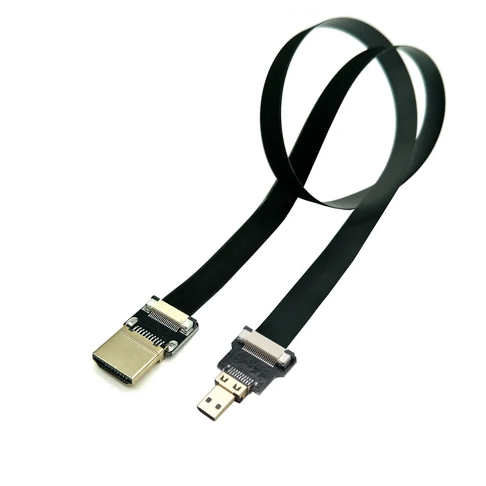 FPV HDMI Ribbon Cable Dual Up Angled HDMI 90 Degree HDMI Type A Male to