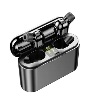 

Travel Calling Noise Cancelling Waterproof Music LED Battery Display Bilateral Stereo Wireless Earbuds Bluetooth 5.0 Portable