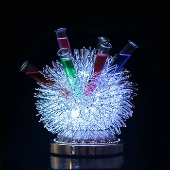 

Bar Night KTV hedgehog tube holder hollow out honeycomb cocktail holder luminous dandelion tube holder