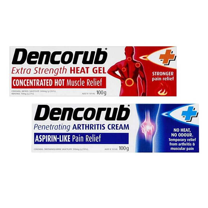 【2pcs】dencorub Extra Strenght Heat Gel /arthritis Cream 100g Plaster