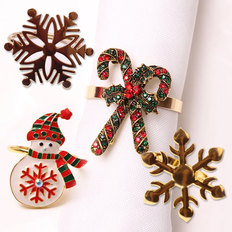 Christmas Metal Napkin Rings 3