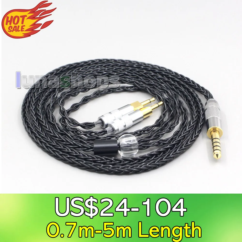 LN006424 черный посеребренный XLR 2 5 мм 4 3 8-жильный кабель для наушников Sennheiser HD700 |
