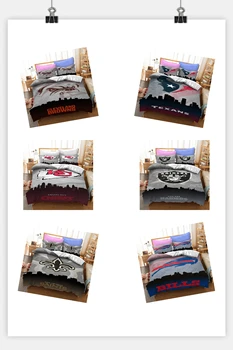 

Cross-border Foreign Trade Bedding 2-piece Set American Football Team Patern Bedding Set Amazon EBay Hot Sale Home Textile