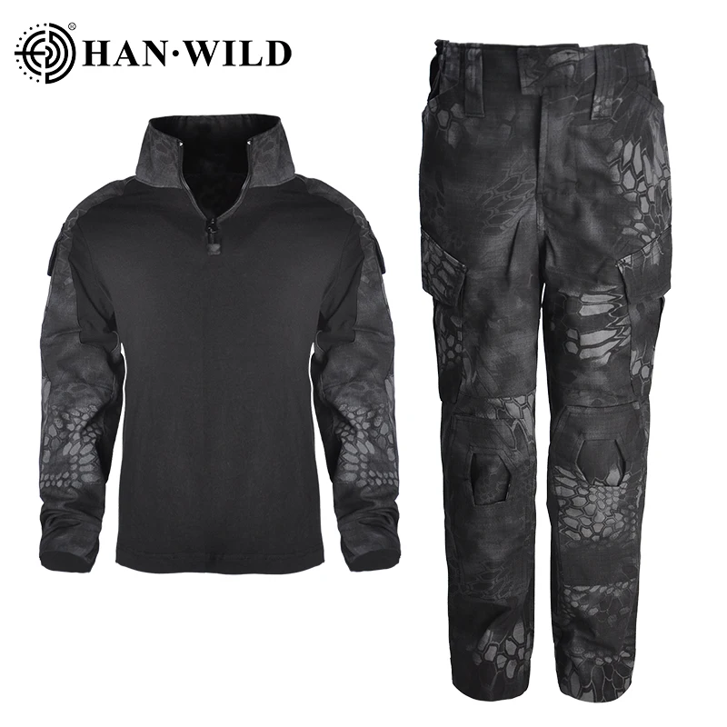 Children's Camo Training Clothes Suit Kids Outdoor Field Camping Hunting Clothes Combat Uniform Airsoft Tactical Shirt Pants kids police cosplay costume