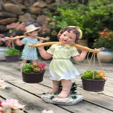 Садоводство украшения балкон орнамент на открытом воздухе Сад Двор небольшой двор Вилла украшение террасы мультфильм скульптура персонажа