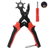 Punching Revolving Leather Punch Plier Punch Hole Tool Puncher for Belts Saddle Watch Bands Strap Shoe Fabric Paper Leathercraft ► Photo 2/6