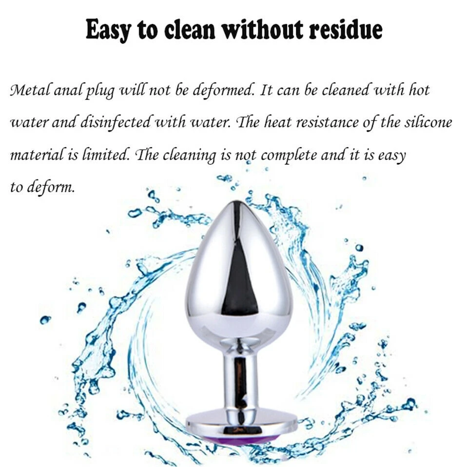 Anal butt plug en acier inoxydable design bijou fetish_voghion.com