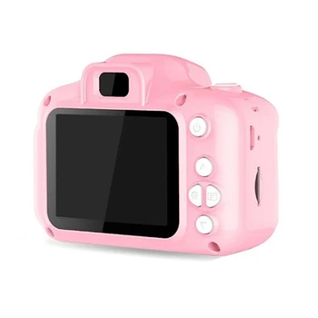 

Hd Screen Rechargeable Digital Mini Camera Kids Cartoon Cute Camera Toys Outdoor Photography Props for Child Birthday Gift-Pink