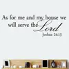 2022 Newest Hot Joshua 24:15 Quote Wall Stickers Bible Verses Lord Decal Removable DIY Room Decor ► Photo 2/6