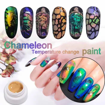 

1PC Thermochromic Liquid Neon Auroras Nail Color Changing Gel Nail Polish 3ml Soak Off UV Gel Varnish Semi Permanent Gel ZJXM2