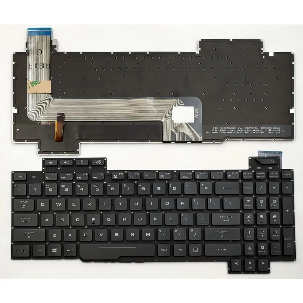 Lihuoxiu Laptop Keyboards US Version Keyboard with Keyboard Backlight for Asus ROG Strix GL503 GL703 GL503V GL503VD GL503VD-DB71 GL503VD-DB74 GL503VM GL503VS