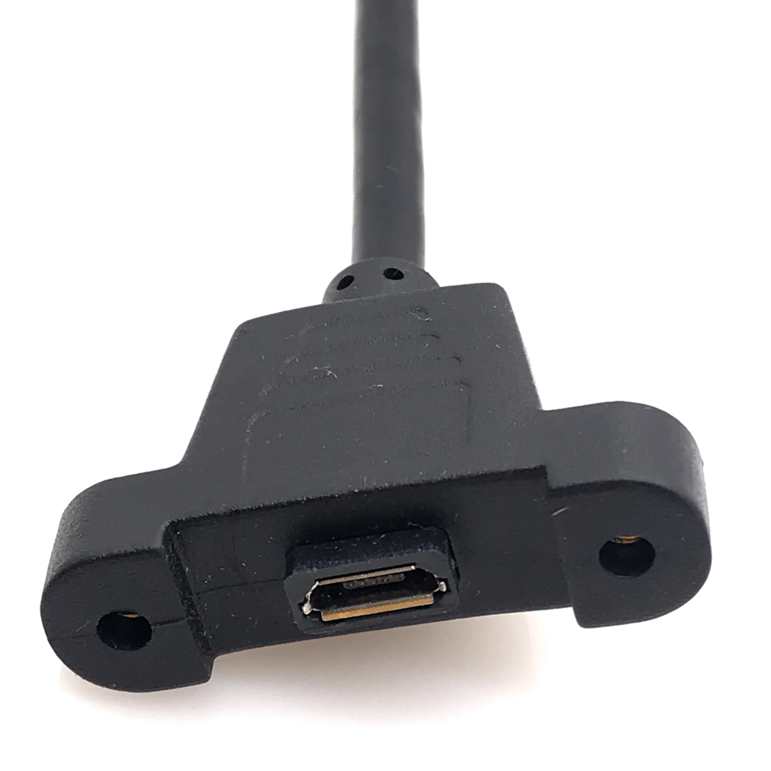 Micro USB 2,0 разъем для USB 2,0 Женский левый и правый 90 градусов удлинитель 30 см 50 см с винтами отверстие для крепления панели
