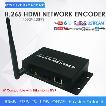 

WiFi Wireless H.265 HDMI Network Video Encoder for IPTV Video Game Streaming to YouTube Facebook Ustream W/DDNS RTMP TS UDP