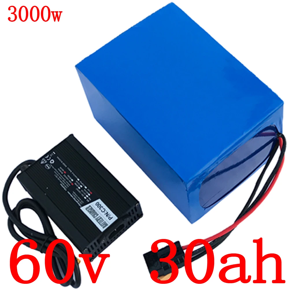 60V Battery 30Ah Electric Bike 1800W 2000W 3000W Ebike 20Ah 25Ah 35Ah 40Ah Lithium Pack |