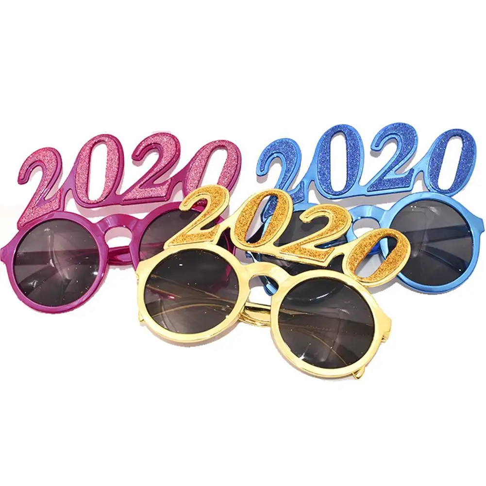 

Funny Masquerade Frames Glasses 2020 New Year Eve Festival Glasses Christams Party Decoration For Cosplay Boys Girls Unisex
