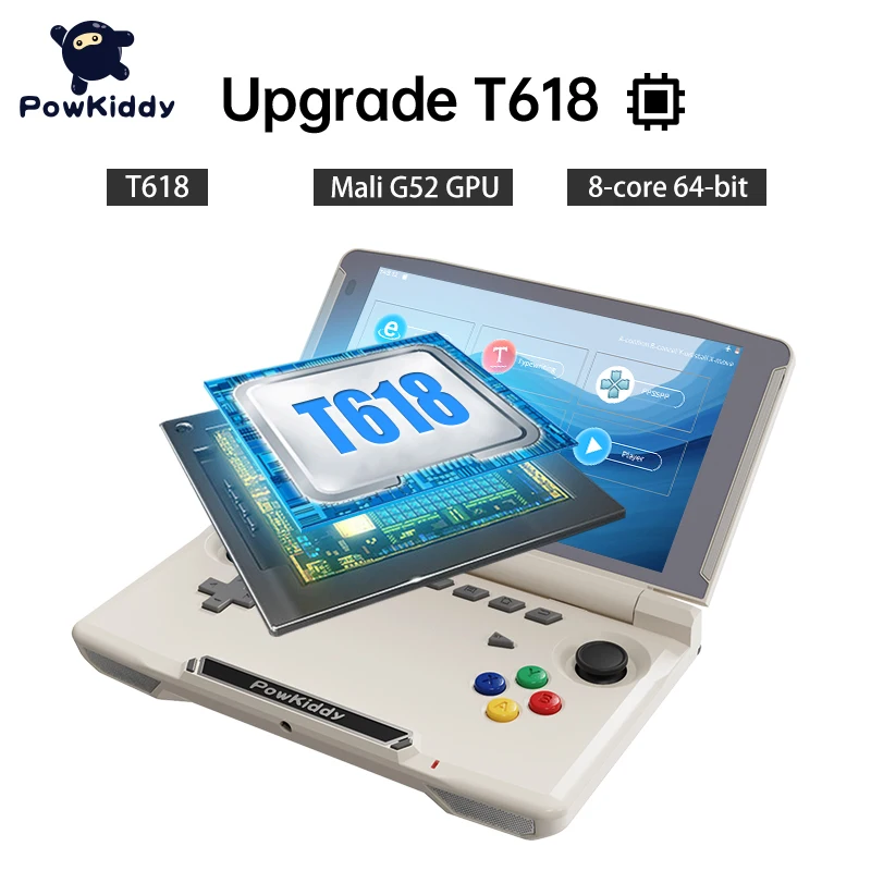 Neue Powkiddy X18S Android 11 5,5 Zoll Touch IPS Bildschirm Flip 