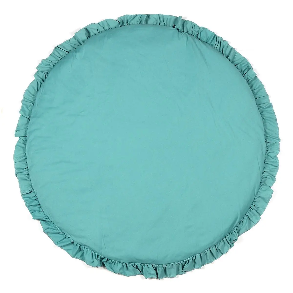 Зеленый Round Baby Crawling Carpet Soft Cotton Baby Kids Game Gym Activity Play Mat Crawling Blanket Floor Rug Crawl Rug Creeping Mat - Цвет: Зеленый