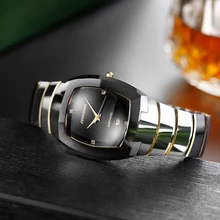 Джон Boss защитный Вольфрам Сталь часы Для мужчин кварцевые