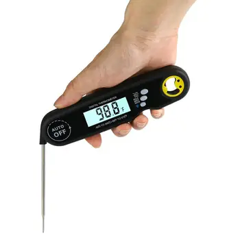 

Folding Waterproof Meat Thermometer Digital Food Thermometer for Kitchen Outdoor Cooking BBQ Grill
