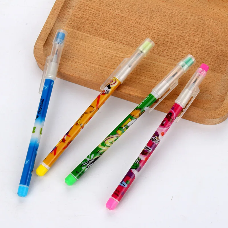 

New Style Manufacturers Straight Pin Non-Sharpening Pencil Multi-Section Pencil Bullet Pencil-Push Interchangeable Core Pencil