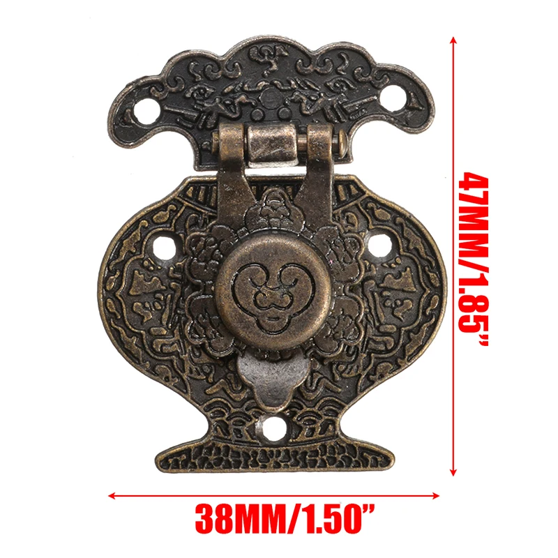 4pcs Metal Jewelry Box Lock Cabinet Drawer Box Lock Metal Crafts Latch Decoration Hardware Cabinet Locks