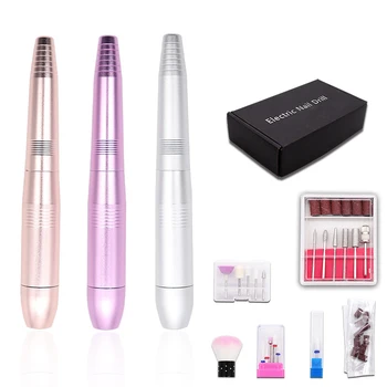 

Electric Nail Drill Pen Manicure Machine Portable Nail File Drill Grinder Manicure Equipment Pedicure Tools Kit Nail Art Tools