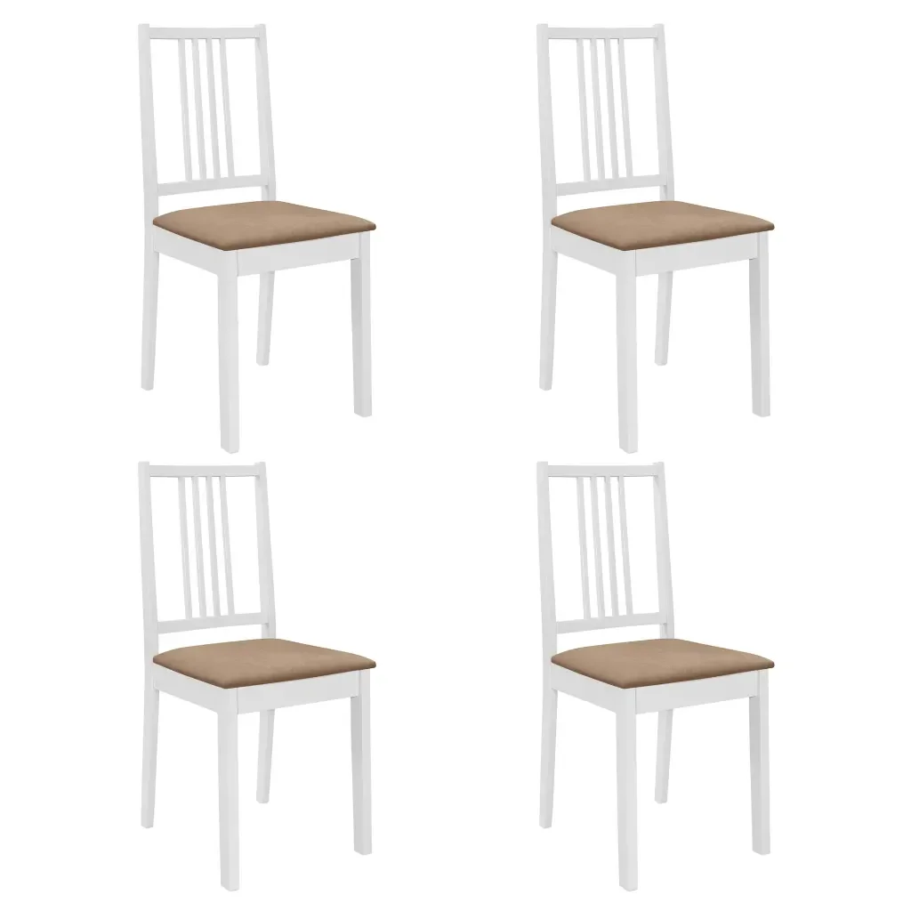 5 Pieces Dining Set with Circular Table for Dining Room MDF Table for Living Room Simple Durable Dining room furniture 3 Colors