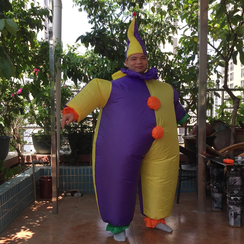 Free Shipping Clown Inflatable Costume Adult Fancy Dress Suit Party Halloween Christmas Xmas Gift (7)
