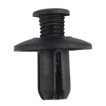

50pcs/set 8mm Hole Door Rivet Plastic Clip Fasteners Black Cars Lined Cover Barbs Rivet Auto Fasteners Hot