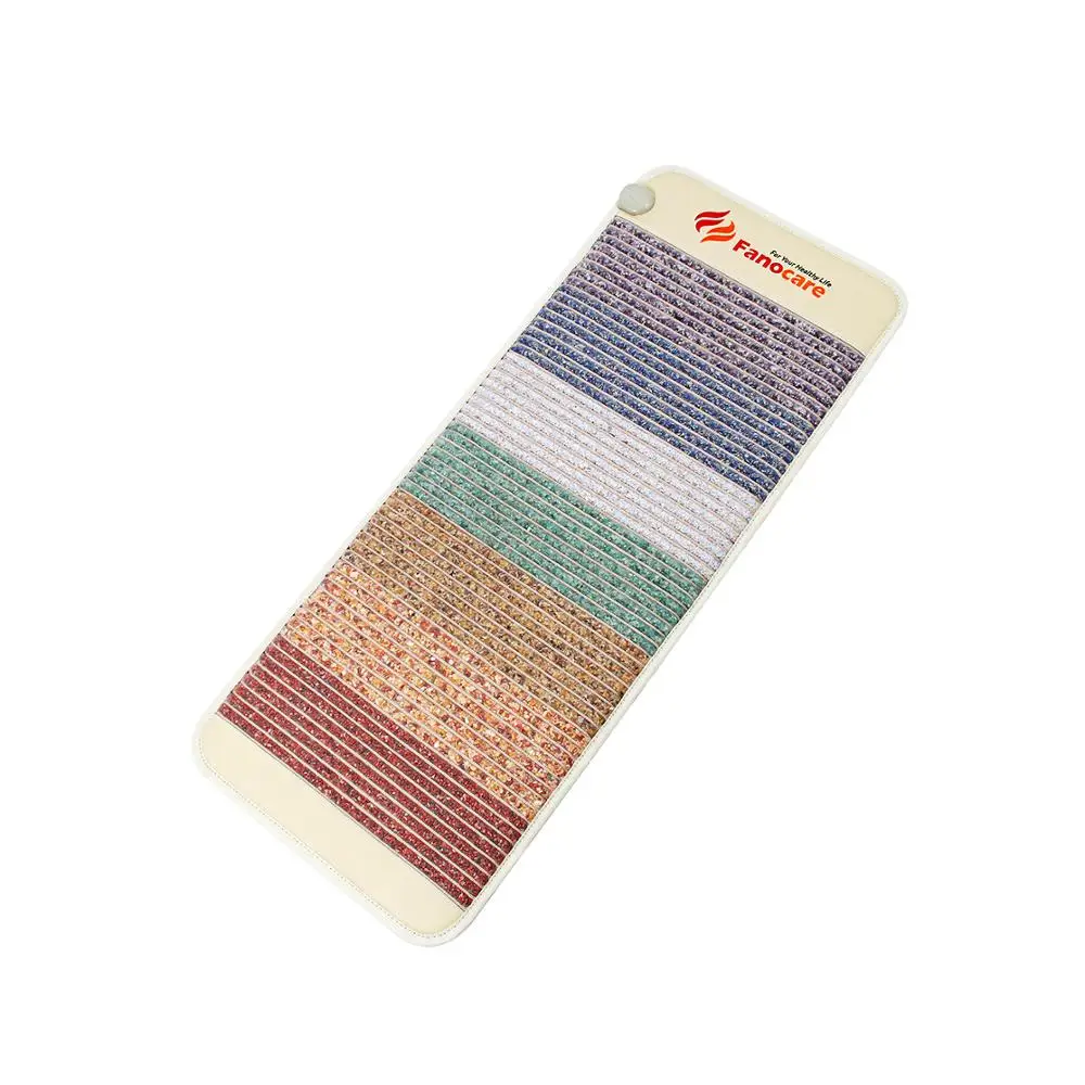 

Fanocare ChakraMat Far Infrared PEMF Therapy Heating Mat Negative Ion Magnetic Crystal Amethyst Mattress 150X60cm