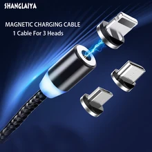 Магнитный зарядный кабель для быстрой зарядки Micro usb type C кабель для iPhone samsung Xiaomi huawei мобильный телефон Магнитный провод