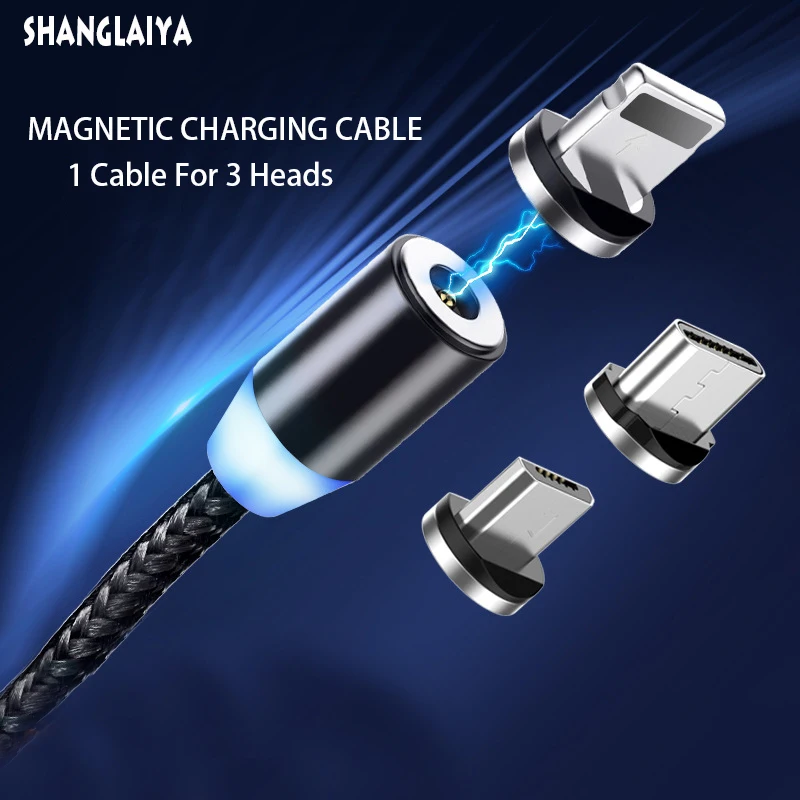

Magnetic Cable Fast Charging Micro USB Lightning Cable Magnet Charger Type C USB Cable Smartphone Mobile Phone Cable USB Cord