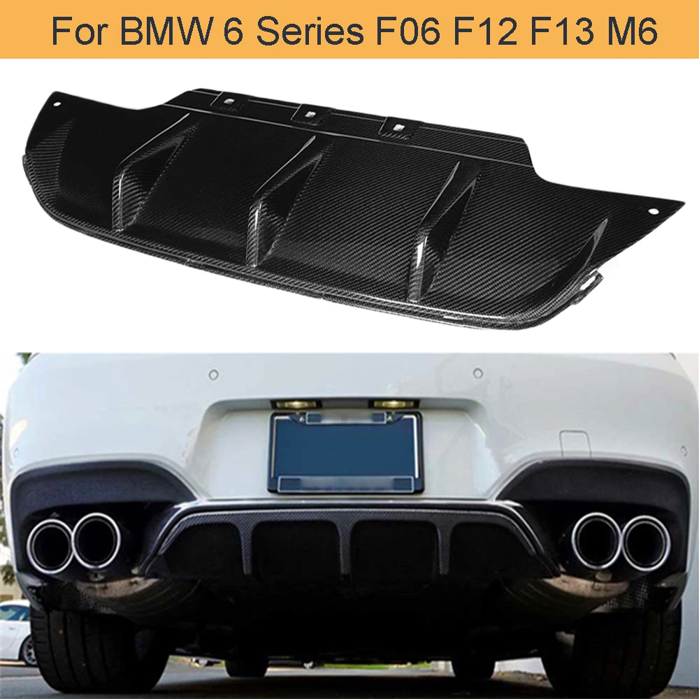 Губа диффузора для заднего бампера из углеродного волокна BMW 6 серии F06 F12 F13 M6 2012 2017
