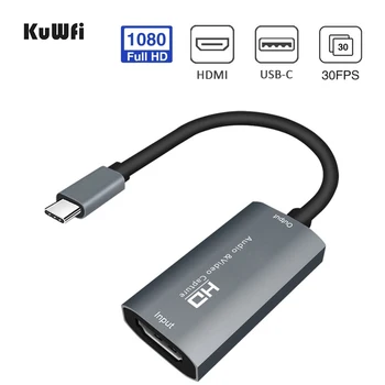 

HDMI to USB-C Video Capture Card HD 1080P Type C to HDMI Video Capture Board Game Record Live Streaming Broadcast