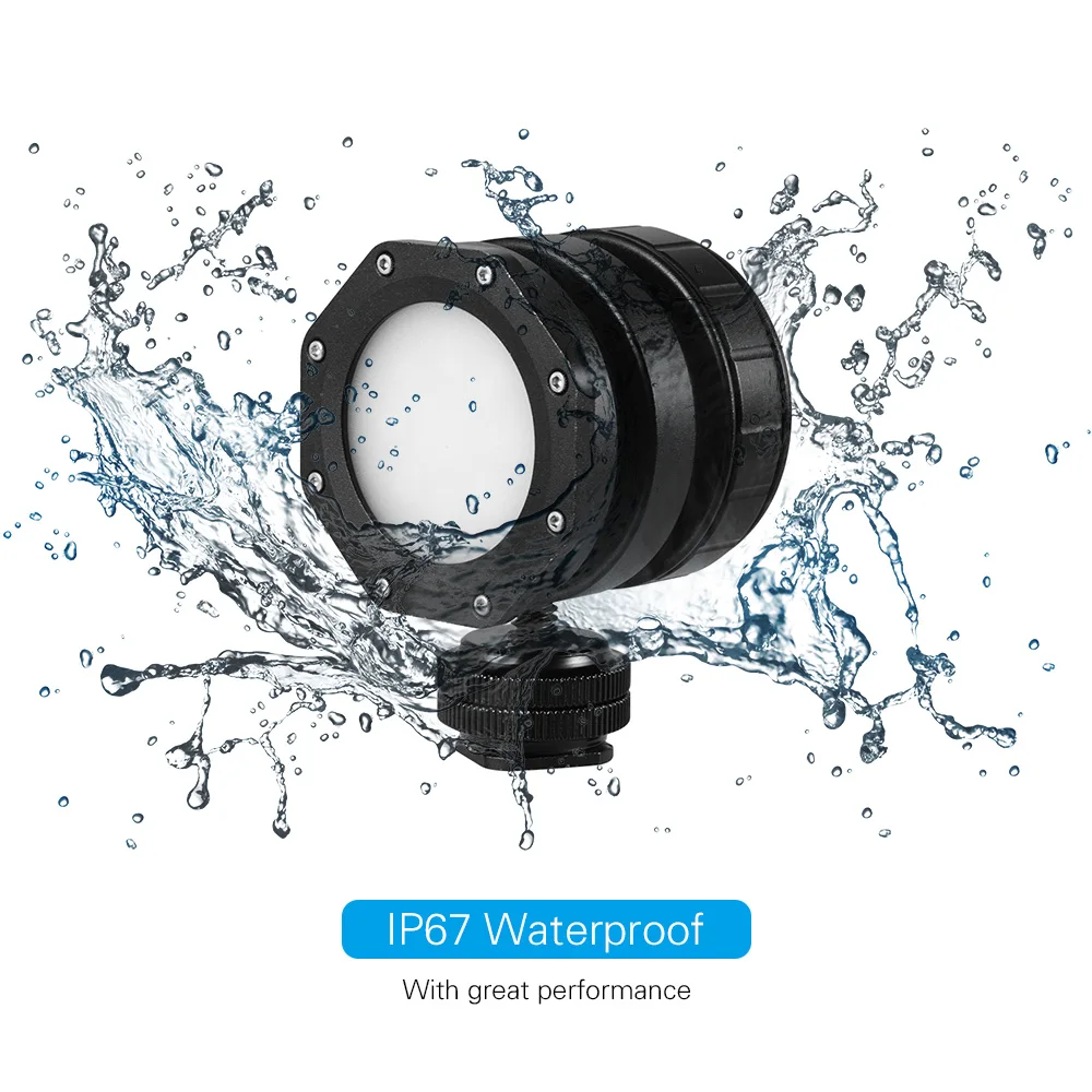 LED Diving Light Underwater Photography Camera 3meters for youtube GoPro 7/6/5 Support lamp photo | Электроника