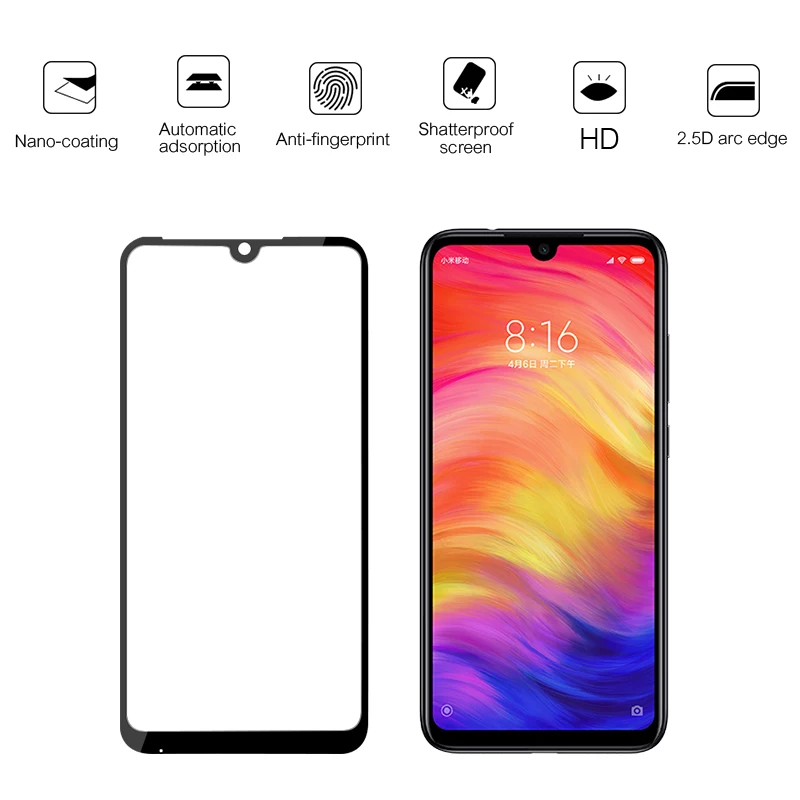 2 in 1 Camera Lens Tempered Glass For Xiaomi Redmi 7 Note 7 8 5 Pro Screen Protector On The For Redmi 8 8A 7 7A Protective Glass