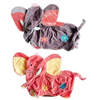 

Skin-friendly Fabric Washable Seat Cover Non-fading Plush Learn Seat Case without Filler Cartoon Elephant Shaped Chair Covers