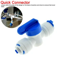 Прямой 3/" дюймовый OD шланг быстрое соединение управления фитинги пластиковый водяной шаровой клапан Reveser осмос аквариумные фитинги