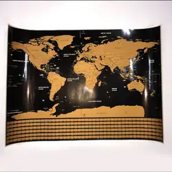 Большая роскошная стираемая карта для путешествий с национальным флагом, карта для путешествий, карта для путешествий, наклейка на стену