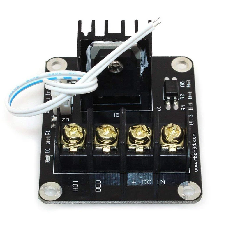 3D Printer Heat Bed Power Module High Current 20A MOSFET Upgrade RAMPS 1.4 Expansion Module for 3D Printer